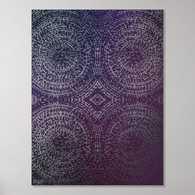 Embossed Silver Foil Print (Front)