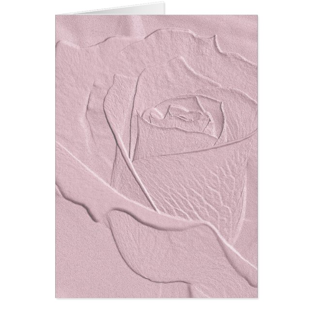 Embossed Soft Pink Rose (Front)
