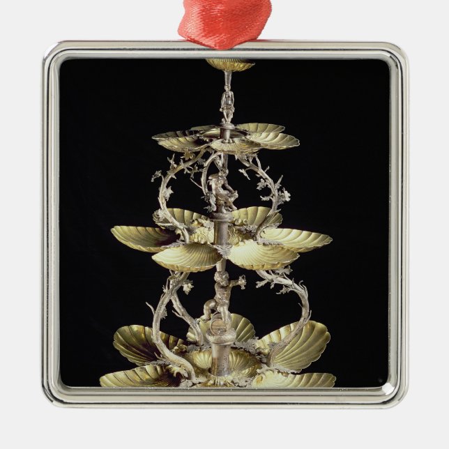 Embossed table centrepiece metal ornament (Front)