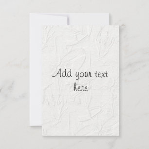 Embossed White Floral 3 Wedding Invitation