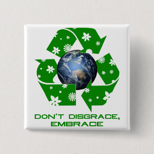 Embrace 15 Cm Square Badge