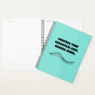 Embrace Authentic Self Always Shine Empowerment Planner
