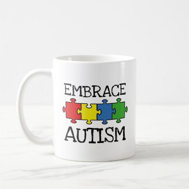 Embrace Autism Coffee Mug (Left)