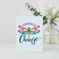 Embrace Change - Artistic Dragonfly