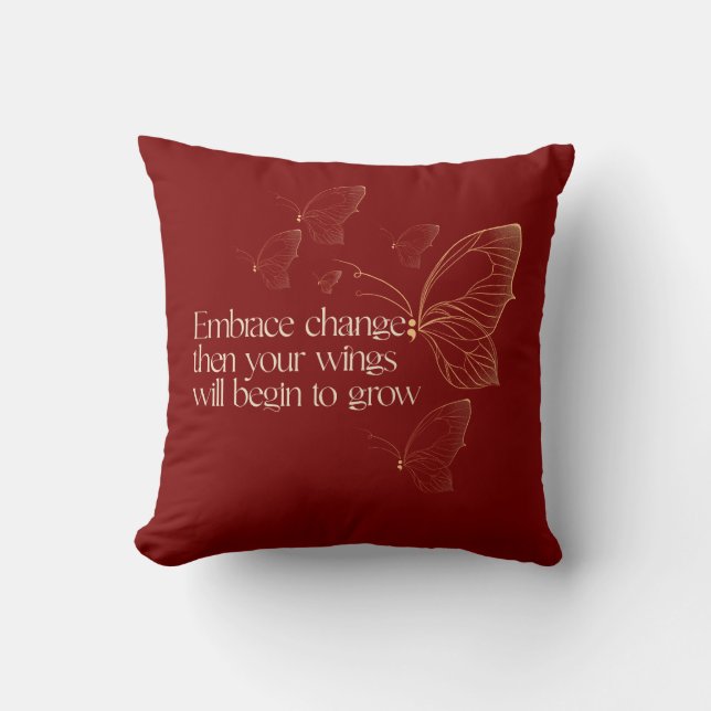 Embrace Change Cushion (Front)