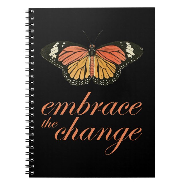 Embrace Change Orange Notebook (Front)