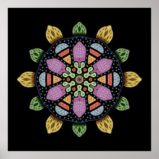 Embrace Chaos Abstract Poster
