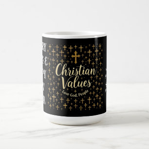Embrace Christian Values: Love God, Love People Coffee Mug