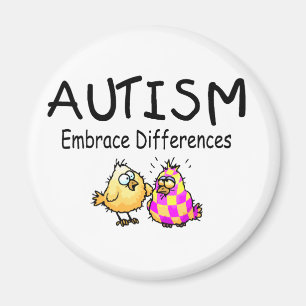 Embrace Differences (2 chicks) Magnet