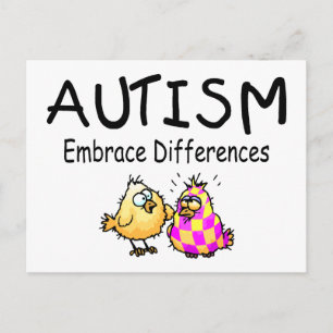 Embrace Differences (2 chicks) Postcard