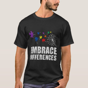 Embrace Differences Autistic Kids Autism Awareness T-Shirt