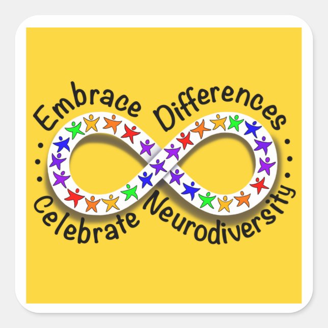 “Embrace Differences, Celebrate...” stickers (Front)