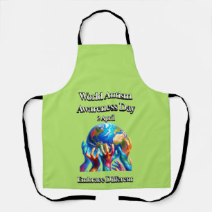 Embrace Different. World Autism Awareness Day. Apron
