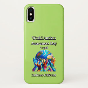 Embrace Different. World Autism Awareness Day. iPhone X Case