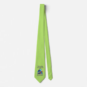 Embrace Different. World Autism Awareness Day. Tie