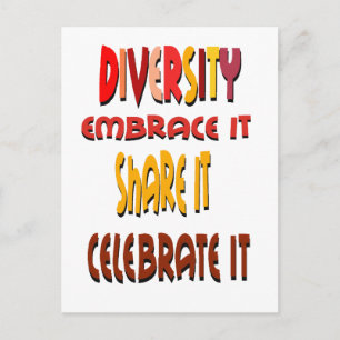 Embrace Diversity Postcard