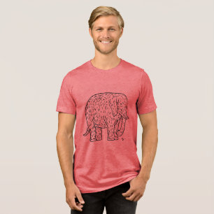 Embrace Elegance with Leo Gestel’s Retro Elephant  Tri-Blend Shirt
