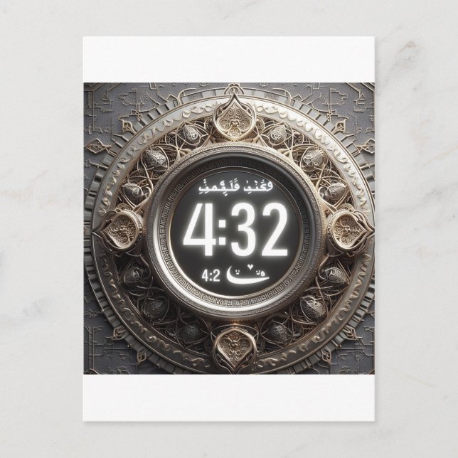 Embrace Fasting, Iftar, Suhoor & Spiritual Reflect Postcard (Front)