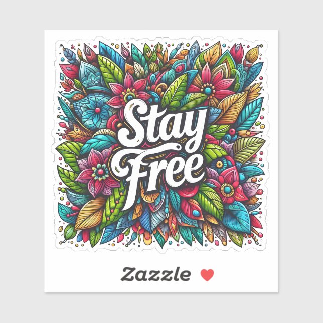 Embrace Freedom in Vibrant Floral Designs (Sheet)