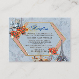 Embrace French country living in Pale Blue Enclosure Card
