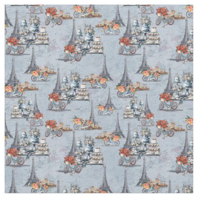 Embrace French country living in refined Pale Blue Fabric (Close Up)