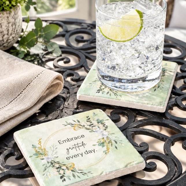 Embrace Gratitude Stone Coaster (Creator Uploaded)