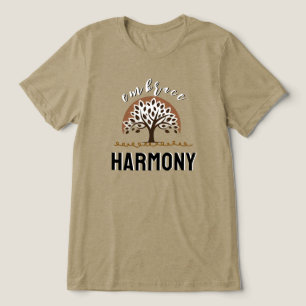 Embrace Harmony Abstract Tree  Tri-Blend Shirt