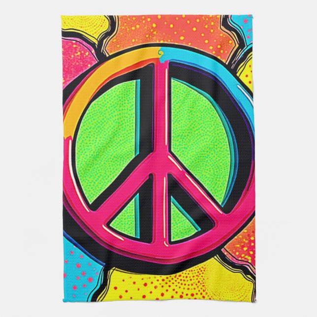 Embrace Inner Peace & Joy Tea Towel (Vertical)