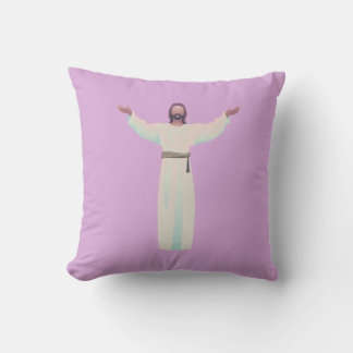 Embrace Jesus- Throw Pillow in Lavender