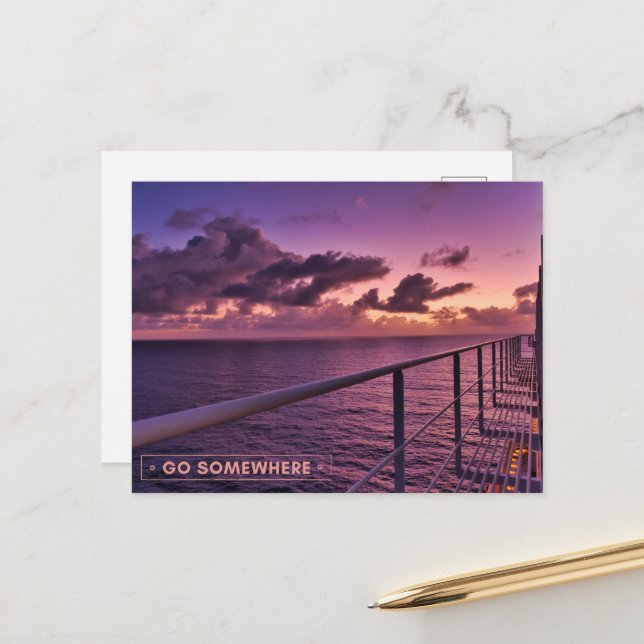 Embrace Life's Adventures Postcard (Front/Back In Situ)