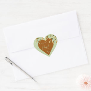 Embrace Natural Elegance Heart Sticker
