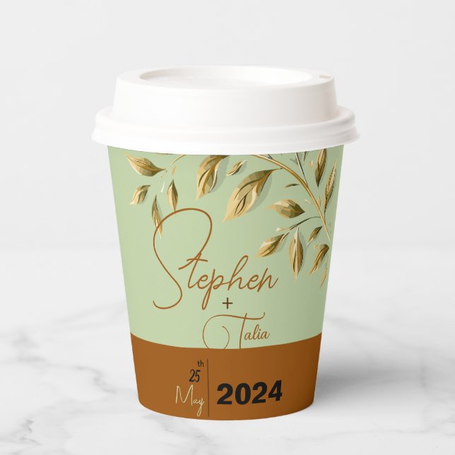 Embrace Natural Elegance  Paper Cups (Front)