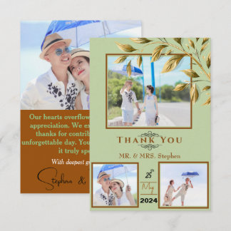 Embrace Natural Elegance Thank You Card