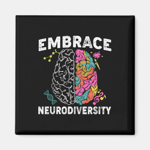 Embrace Neurodiversity ADHD Autism Awareness Magnet