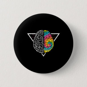 Embrace Neurodiversity ADHD LD Autism Awareness  6 Cm Round Badge