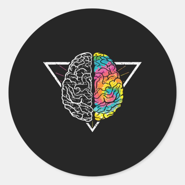 Embrace Neurodiversity ADHD LD Autism Awareness  Classic Round Sticker (Front)