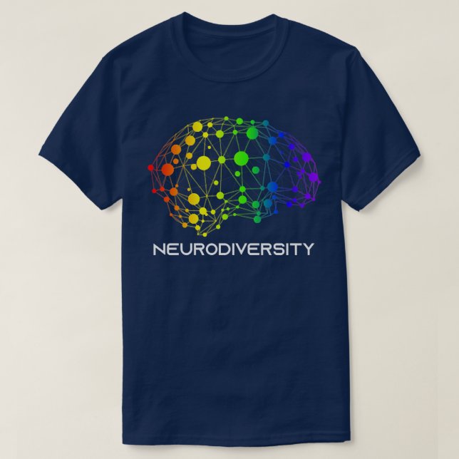 Embrace Neurodiversity Autism ADHD ASD Brain Srews T-Shirt (Design Front)