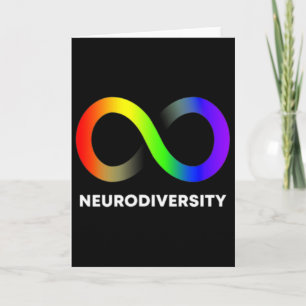 Embrace Neurodiversity Autism Adhd Asd Infinity Ra Card