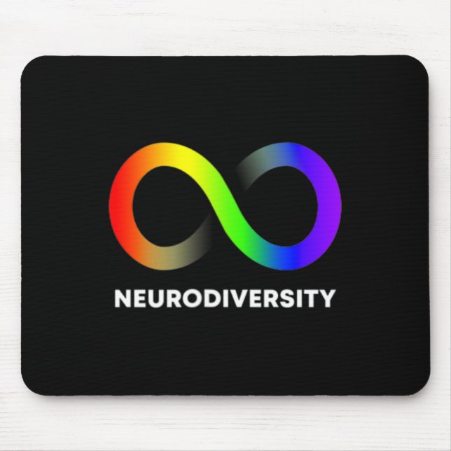 Embrace Neurodiversity Autism Adhd Asd Infinity Ra Mouse Pad (Front)