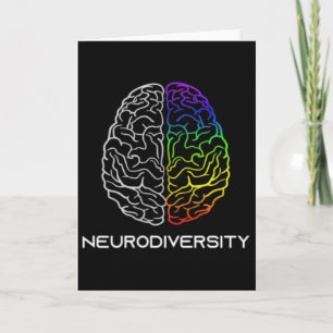 Embrace Neurodiversity Autism Adhd Asd Rainbow Bra Card