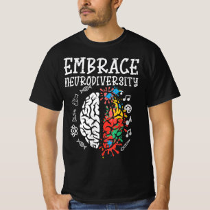 Embrace Neurodiversity Autism Awareness ASD Men Wo T-Shirt