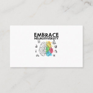 Embrace Neurodiversity Autism Awareness Business Card
