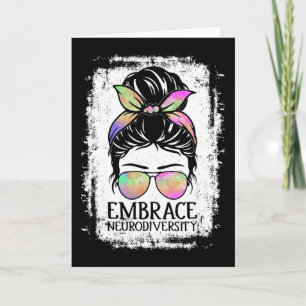 Embrace Neurodiversity Autism Awareness Neurodiver Card