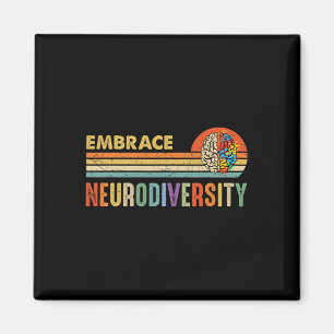 Embrace Neurodiversity Autism Awareness Neurodiver Magnet