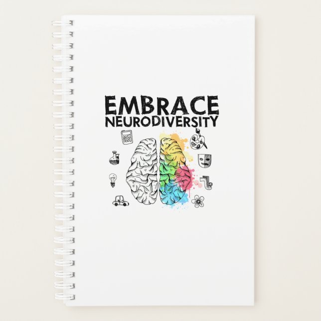 Embrace Neurodiversity Autism Awareness Planner (Front)