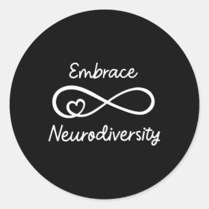 Embrace Neurodiversity Autism Awareness Teacher Mo Classic Round Sticker
