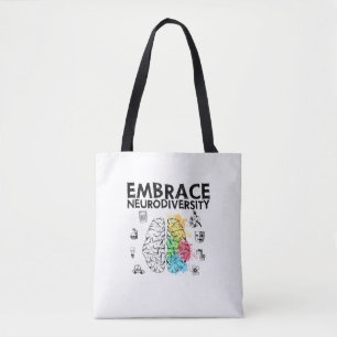Embrace Neurodiversity Autism Awareness Tote Bag