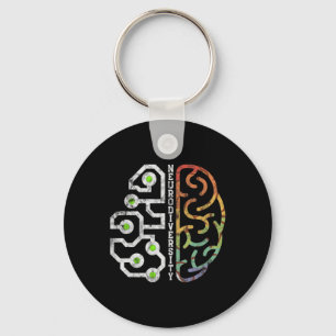 Embrace Neurodiversity Brain Autism Awareness  Key Ring