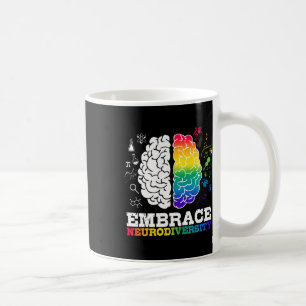 Embrace Neurodiversity Brain Cool Autism Awareness Coffee Mug
