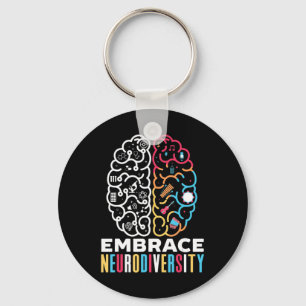 Embrace Neurodiversity Design for a Autism Awarene Key Ring